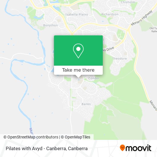 Pilates with Avyd - Canberra map