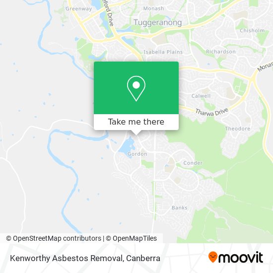 Kenworthy Asbestos Removal map