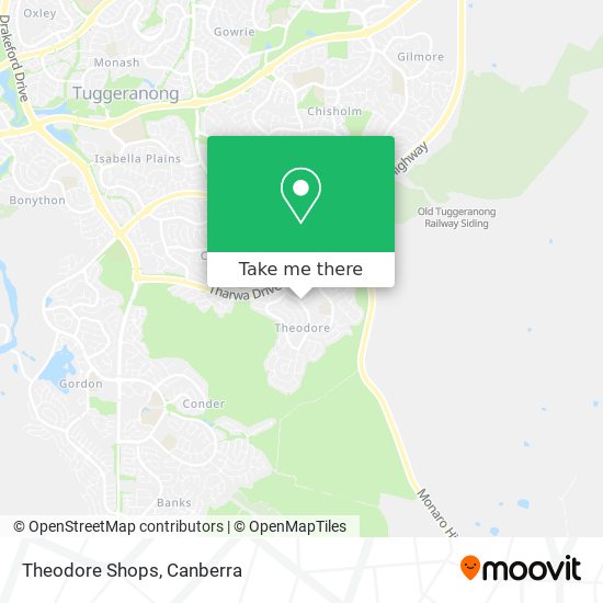 Theodore Shops map