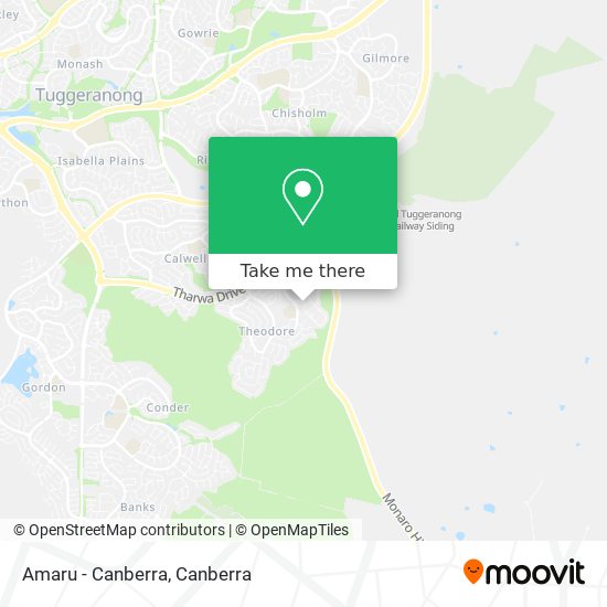 Amaru - Canberra map