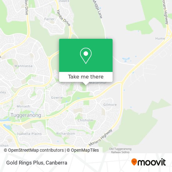 Gold Rings Plus map