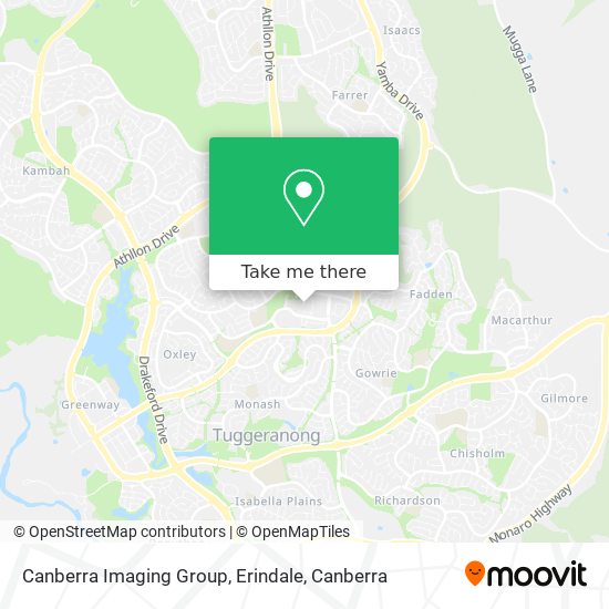 Canberra Imaging Group, Erindale map