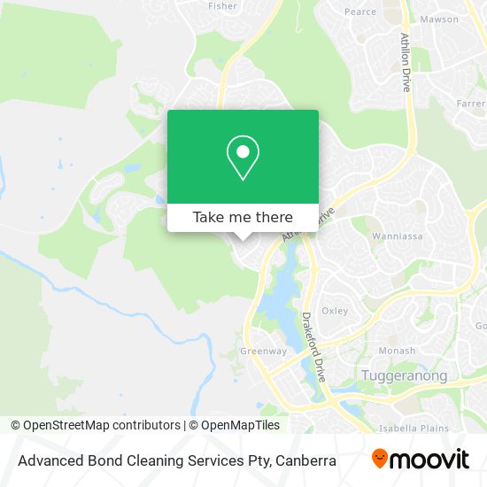 Advanced Bond Cleaning Services Pty map