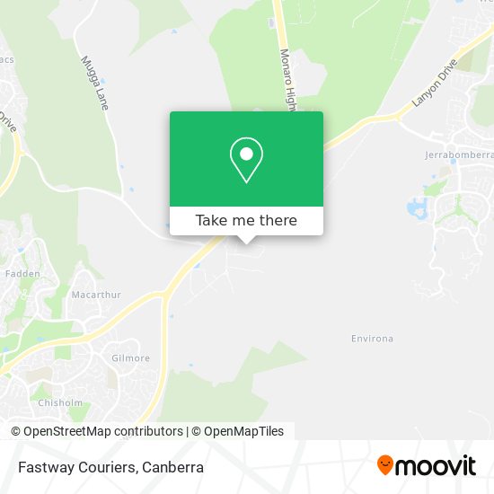 Fastway Couriers map
