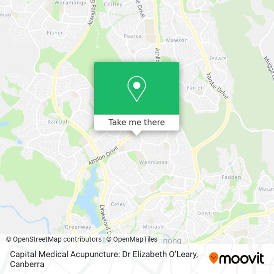 Capital Medical Acupuncture: Dr Elizabeth O'Leary map