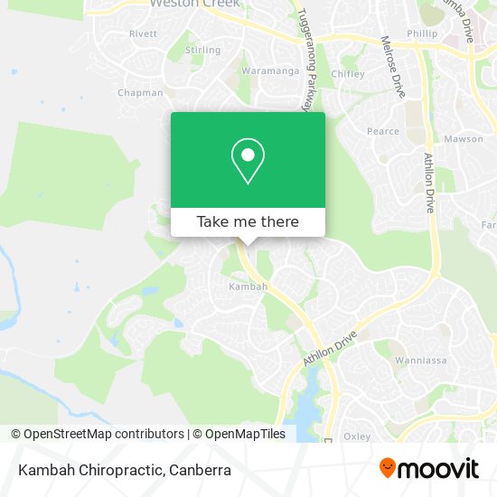 Kambah Chiropractic map