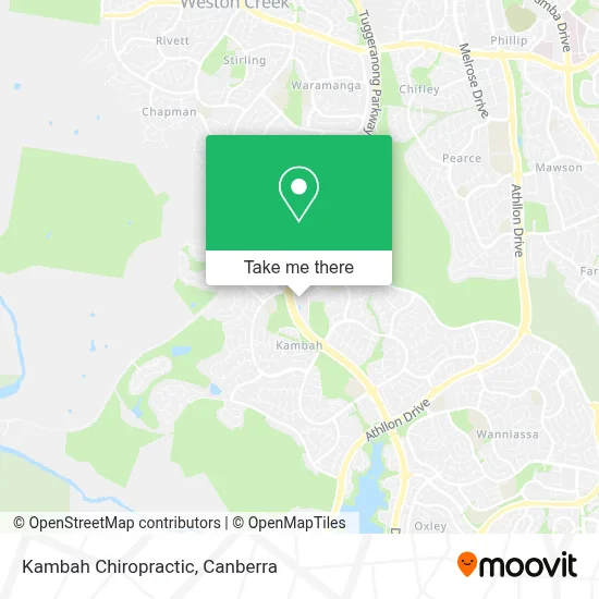 Mapa Kambah Chiropractic