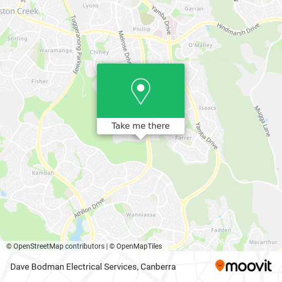 Dave Bodman Electrical Services map