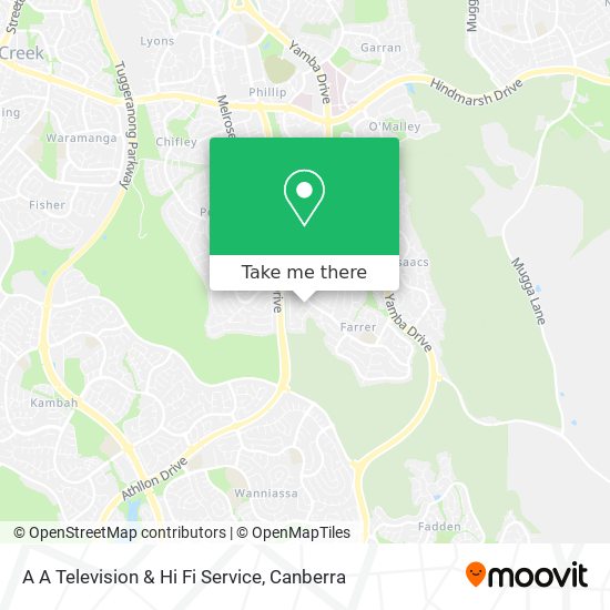A A Television & Hi Fi Service map