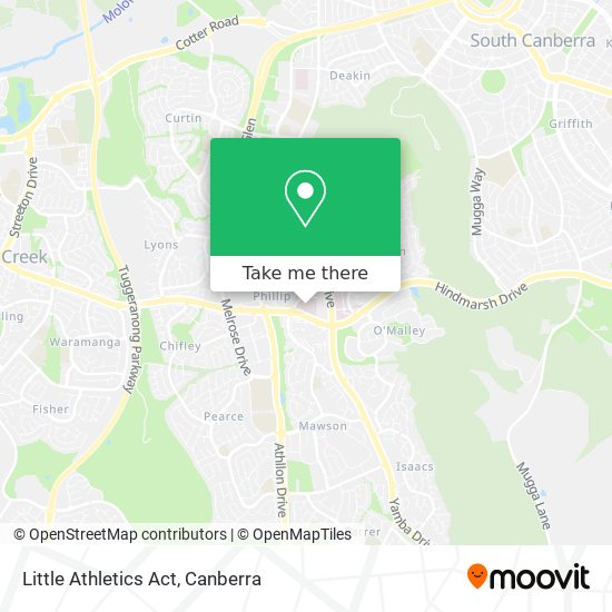 Little Athletics Act map