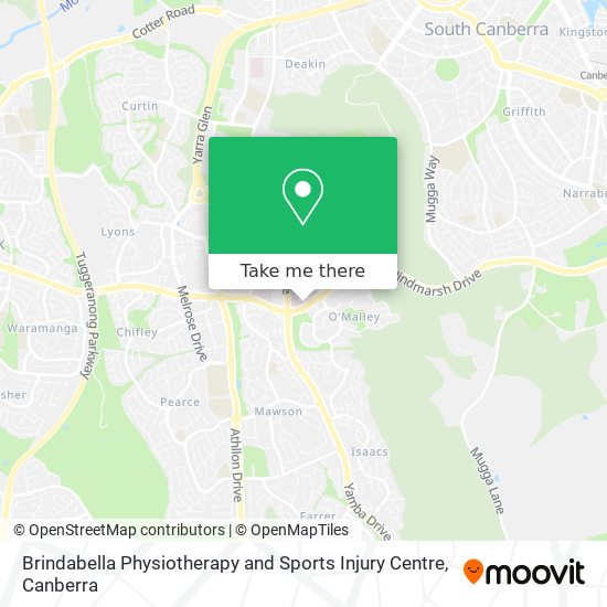 Brindabella Physiotherapy and Sports Injury Centre map