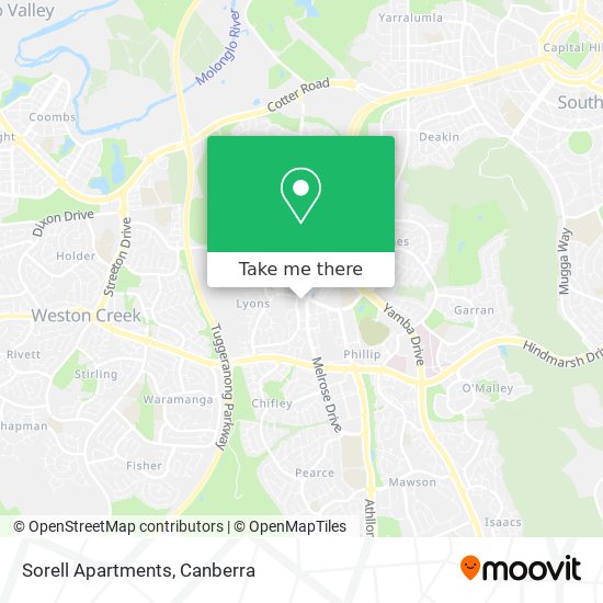 Sorell Apartments map