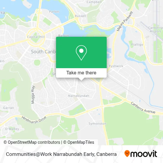 Mapa Communities@Work Narrabundah Early