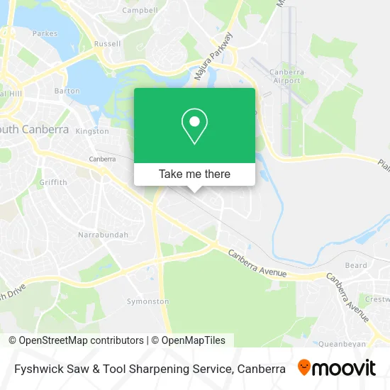 Fyshwick Saw & Tool Sharpening Service map