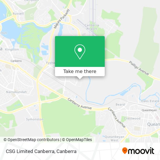 CSG Limited Canberra map