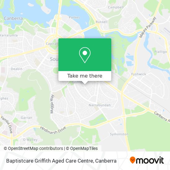 Baptistcare Griffith Aged Care Centre map