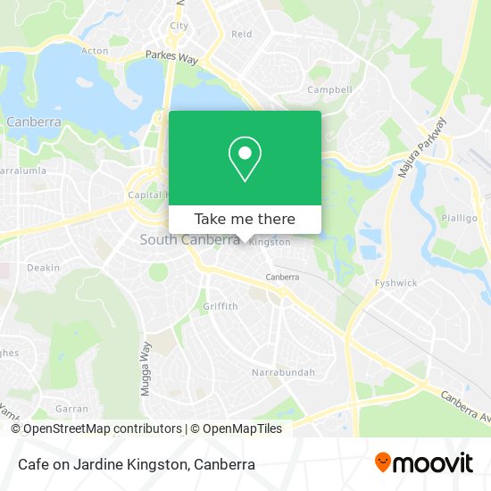 Cafe on Jardine Kingston map