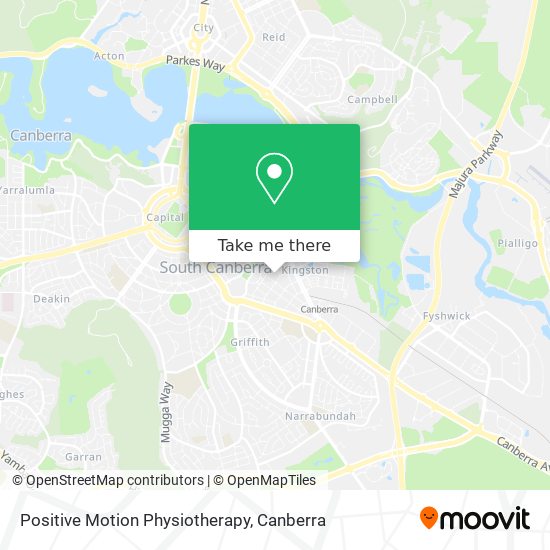 Positive Motion Physiotherapy map