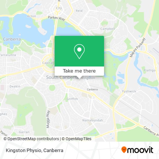 Kingston Physio map