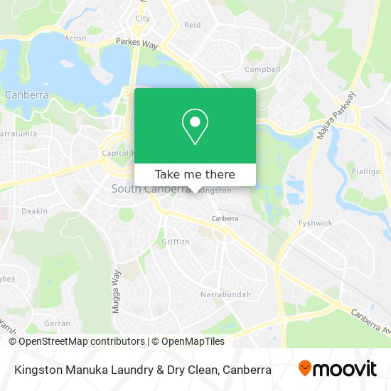 Kingston Manuka Laundry & Dry Clean map