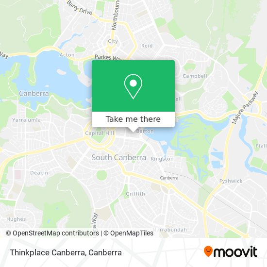 Thinkplace Canberra map