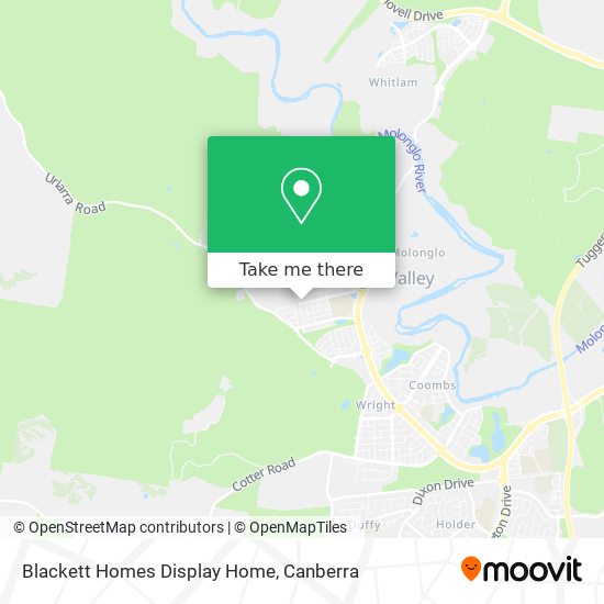 Blackett Homes Display Home map