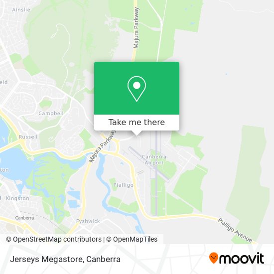 Jerseys Megastore map