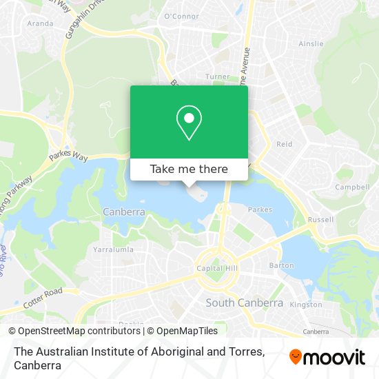 The Australian Institute of Aboriginal and Torres map