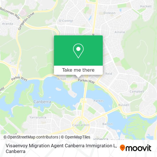 Visaenvoy Migration Agent Canberra Immigration L map