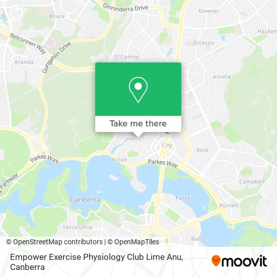 Empower Exercise Physiology Club Lime Anu map
