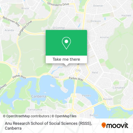 Anu Research School of Social Sciences (RSSS) map