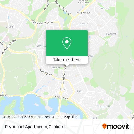 Devonport Apartments map