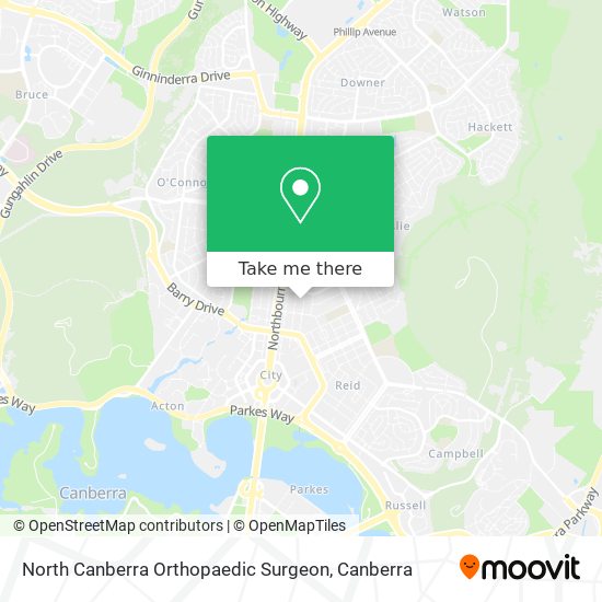 Mapa North Canberra Orthopaedic Surgeon