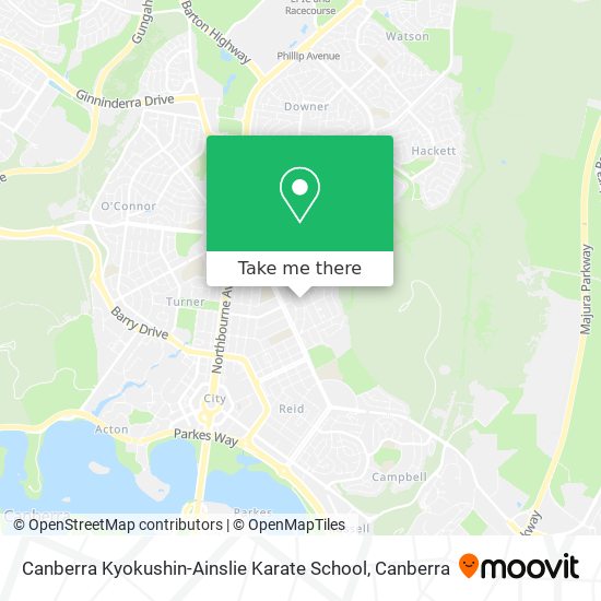 Canberra Kyokushin-Ainslie Karate School map