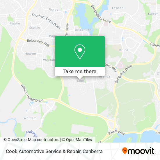Cook Automotive Service & Repair map