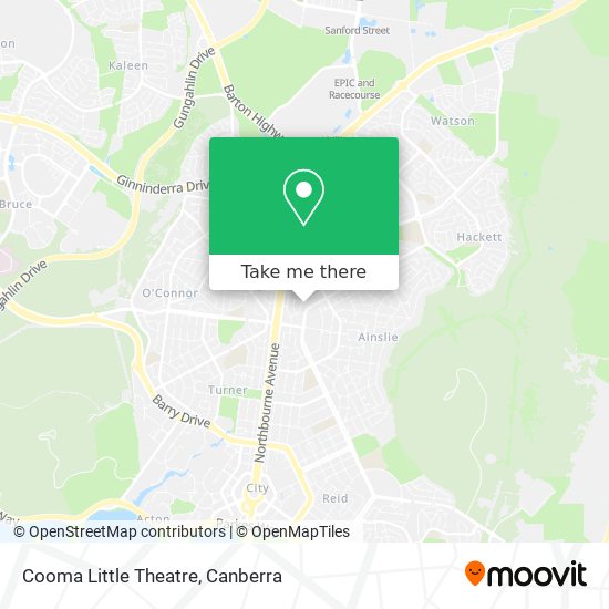 Cooma Little Theatre map