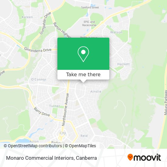 Monaro Commercial Interiors map
