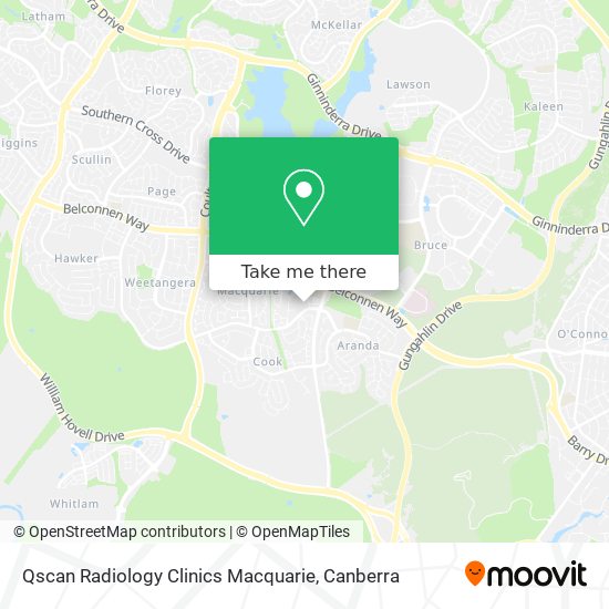 Qscan Radiology Clinics Macquarie map