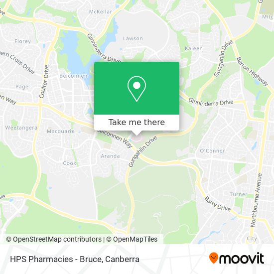 HPS Pharmacies - Bruce map