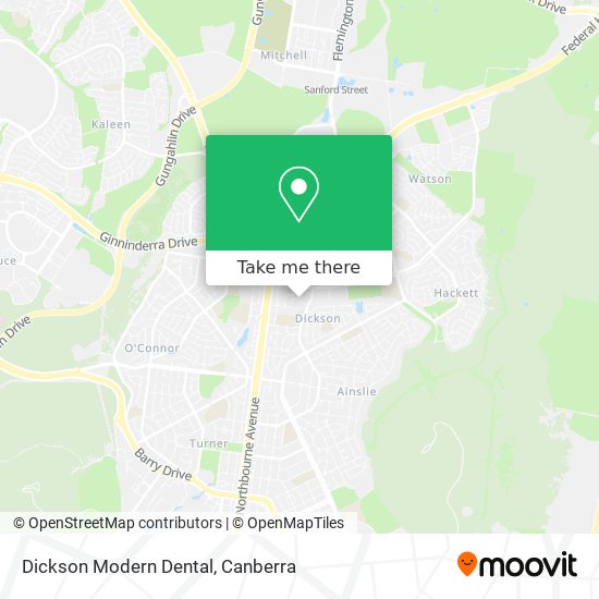 Dickson Modern Dental map