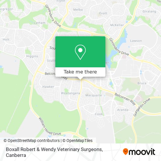 Mapa Boxall Robert & Wendy Veterinary Surgeons