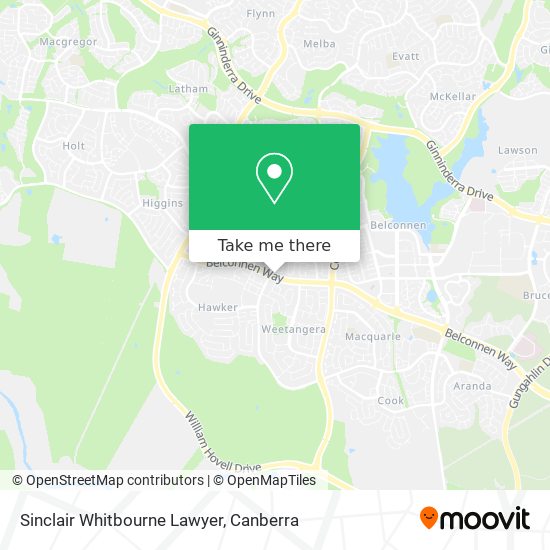 Sinclair Whitbourne Lawyer map
