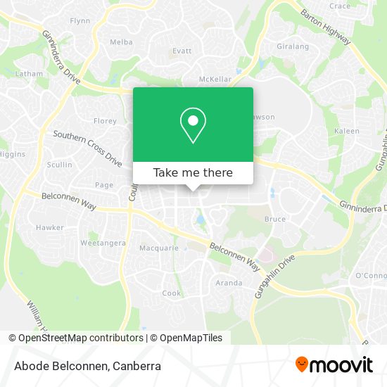 Mapa Abode Belconnen