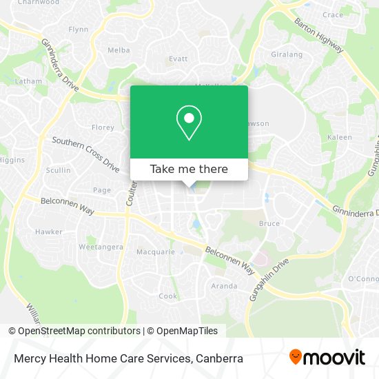 Mercy Health Home Care Services map