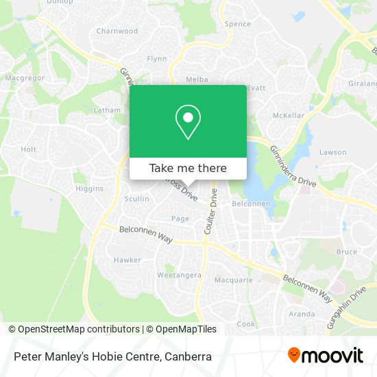 Peter Manley's Hobie Centre map