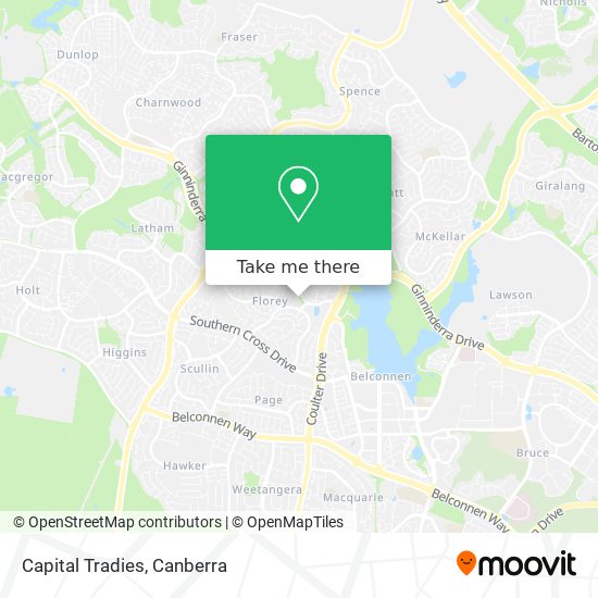 Capital Tradies map