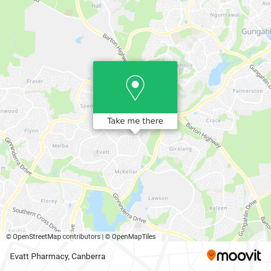Evatt Pharmacy map