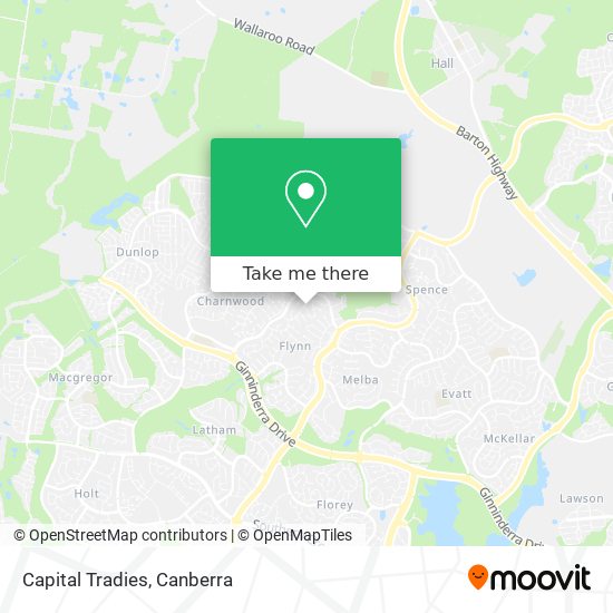 Capital Tradies map