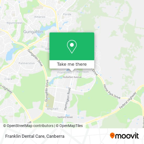 Franklin Dental Care map