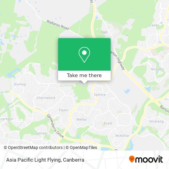 Asia Pacific Light Flying map